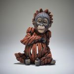 Edge Carved Baby Orangutan Scuplture