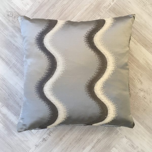 Prestigious Silver Wavey Cherokee Cushion