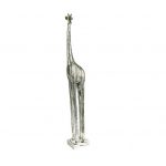 Small Silver Giraffe Figure