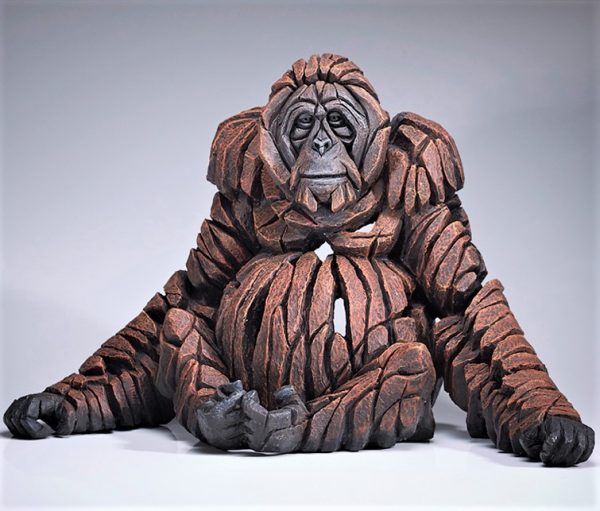 Carved Orangutan Sculpture