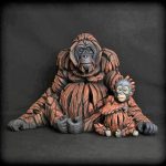 Edge Orangutan & Baby Sculptures