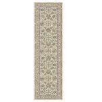 Tradional Patterned Cream & Rust Orange Rug Runner