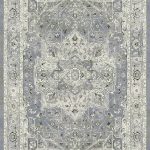 Traditional design rug with Greys and silver the main colours