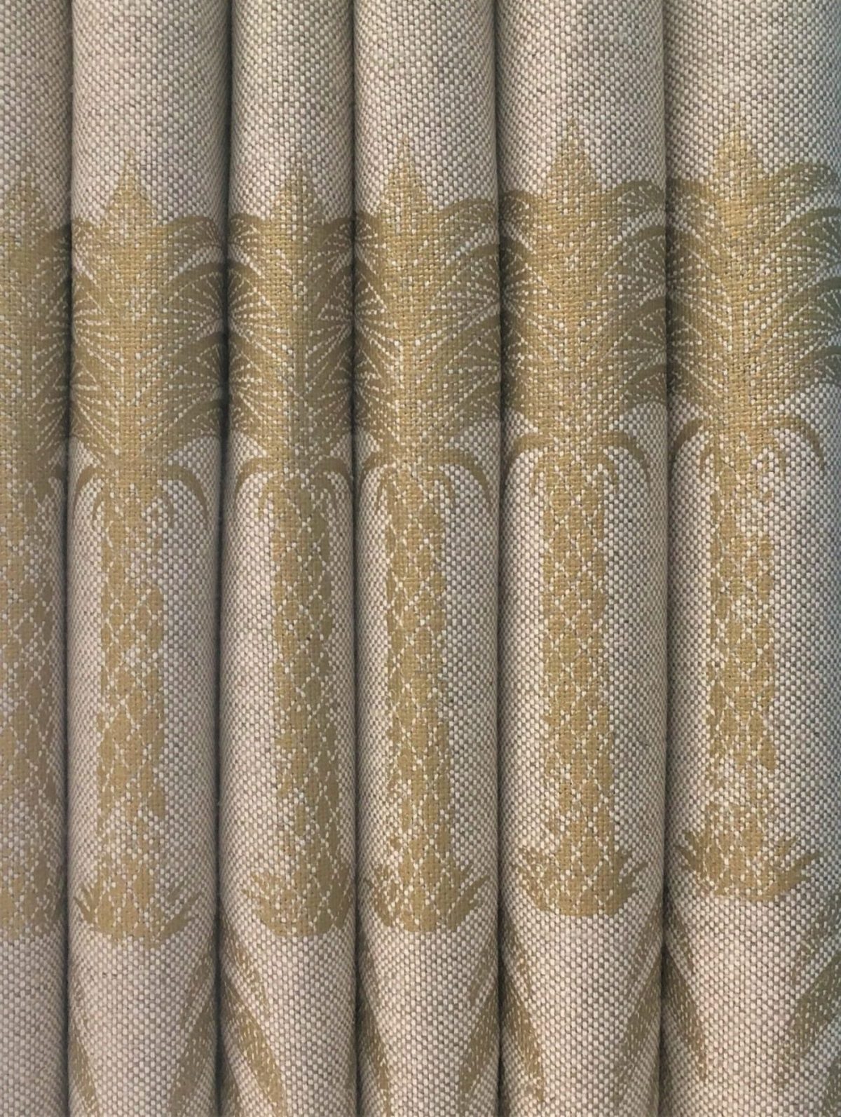 Barnaby Gates Gold Pineapple Curtains