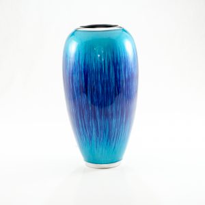 Brushed Aqua Vase