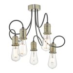 Ashord 5 Light Semi Flush