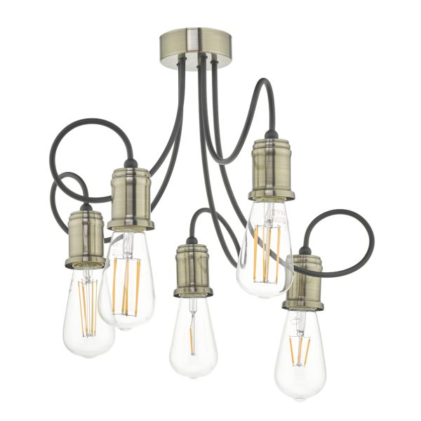 Ashord 5 Light Semi Flush