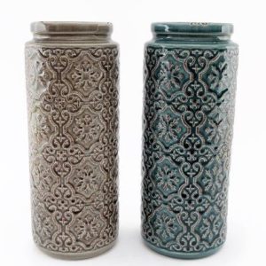 32cm Embossed Pattern Vase