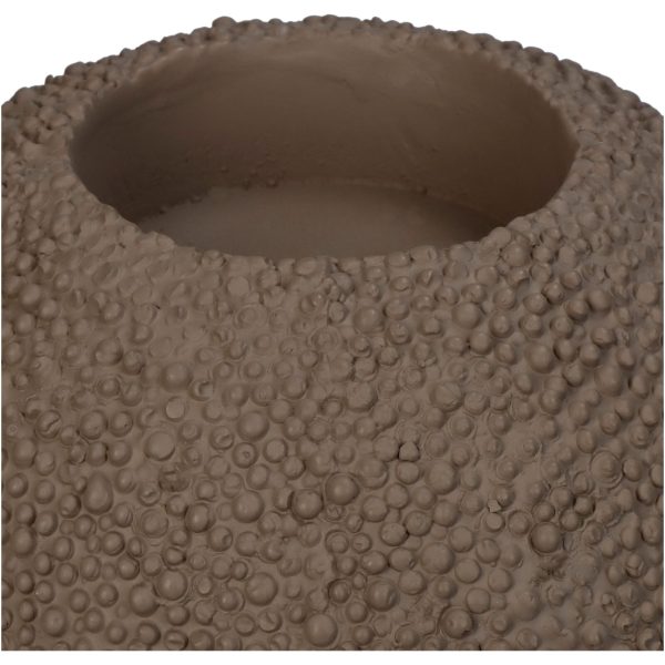 15cm Beige Concrete Candle Holder