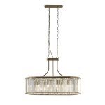 Undara 5 Light Pendant Antique Brass