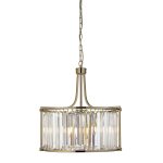 Undara 5 Light Drum Pendant Antique Brass